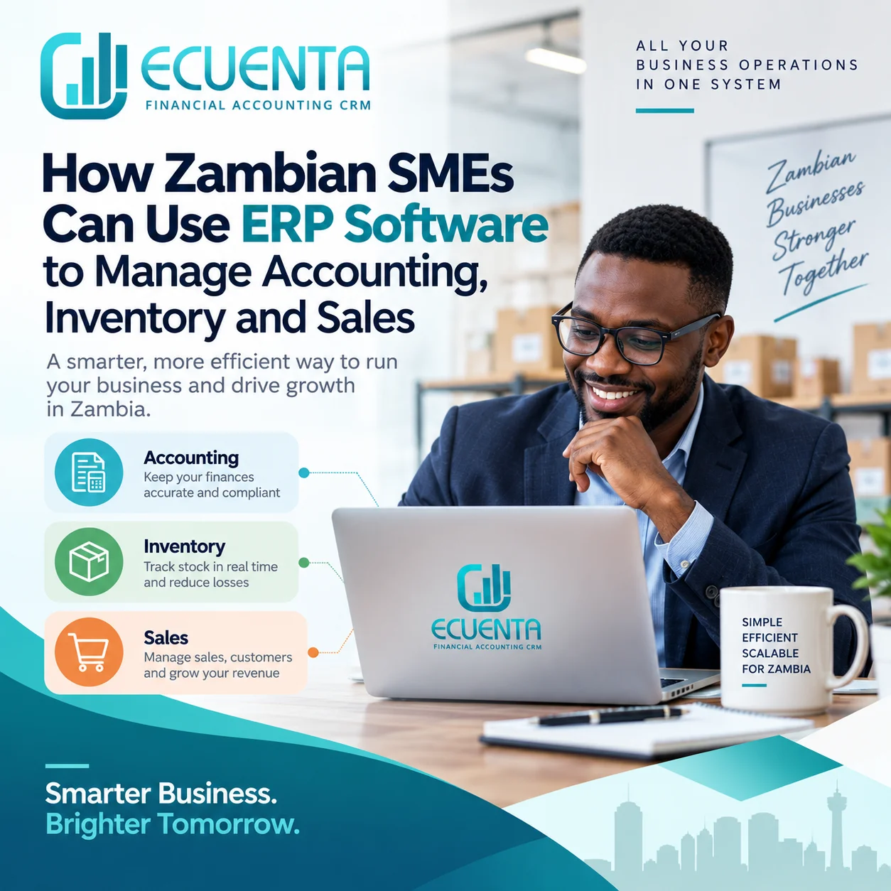 ERP software for Zambian SMEs managing accounting inventory and sales