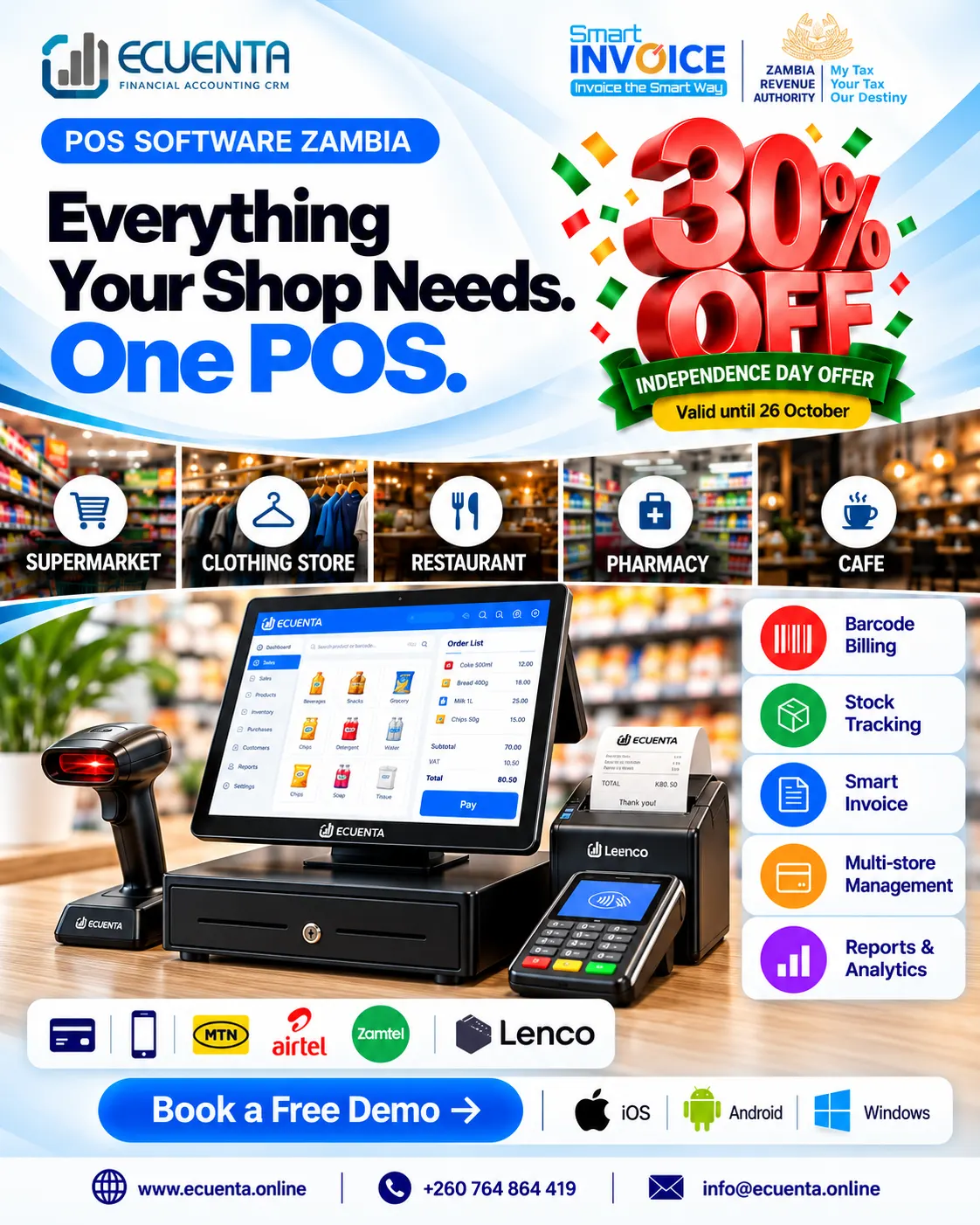 Ecuenta Smart Invoice Software for Zambian Businesses