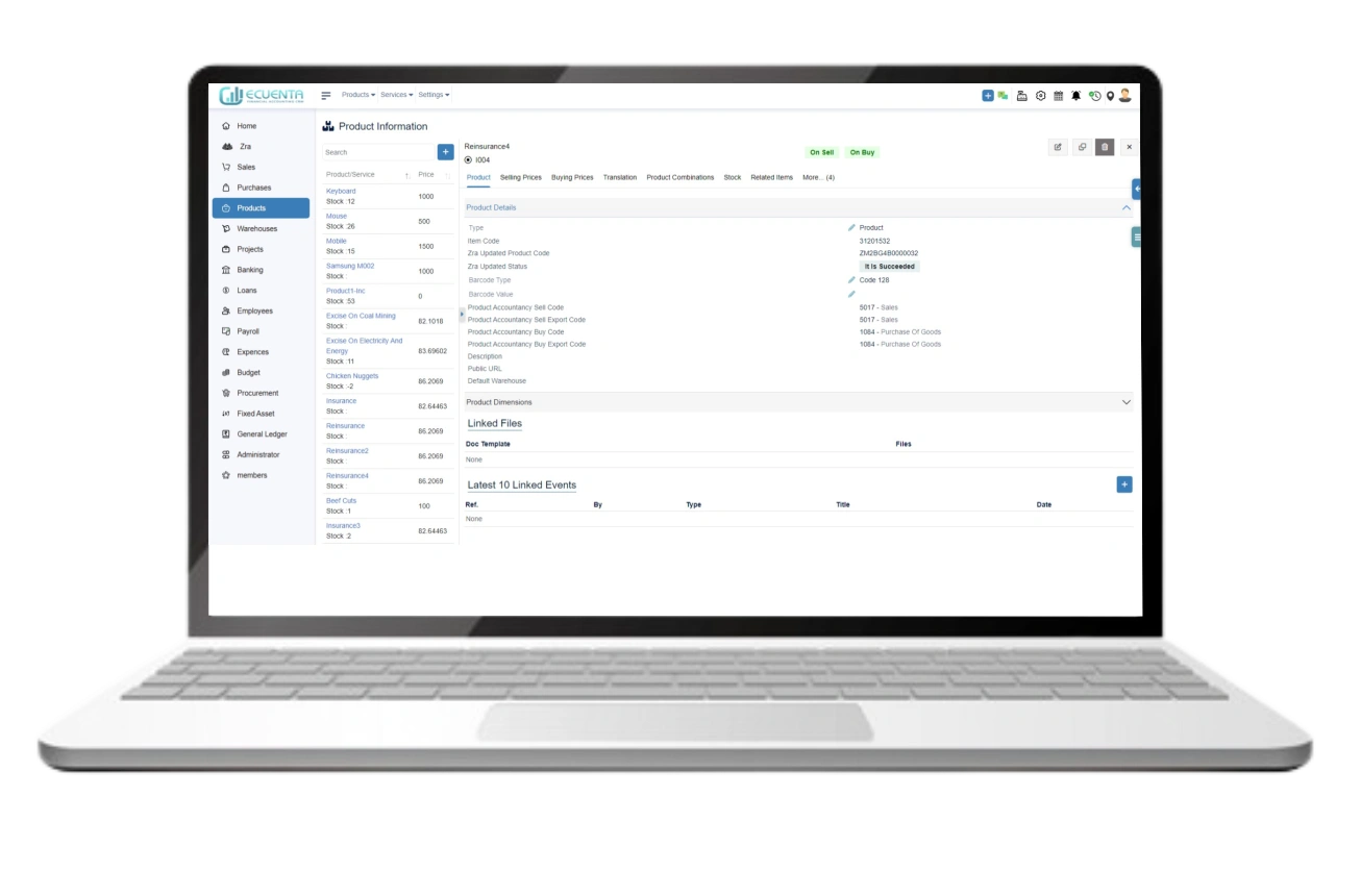 User Guide for Product Functionality